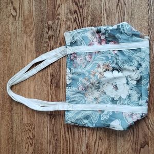 Vintage Vibes Floral Tote Large Shoulder Bag Cottagecore Coastal Grandma Vacay